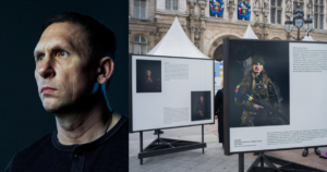 Фотограф Олександр Чекменьов на виставці «Обличчя Європи» у Парижі